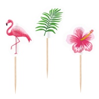 Flamingo Paradise 7,5 cm Plektren - 20 Stück.