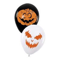 30 cm Halloween-Kürbis-Latexballons - 6 Stück