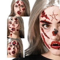 Temporäre Blutwunden-Tattoos - 1 Einheit
