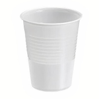 Plastikbecher 220 ml, weiß - 25 Stück