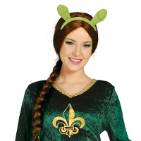 Haarreif mit grünen Ogerohren