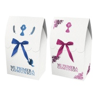 Geschenkbox für Kommunion 13,5 x 8 x 5 cm mit Klappe - 2 Stück