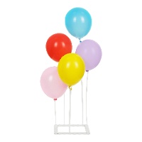 Tischzentrum für Ballons mit quadratischer Basis - 17 Teile