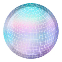 Disco-Kugelschale 30 cm - 4 Stück