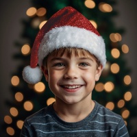 Kinder-Weihnachtsmütze Deluxe