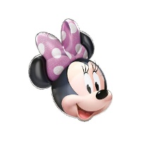 Minnie Gesichtsform-Ballon 61 x 55 cm