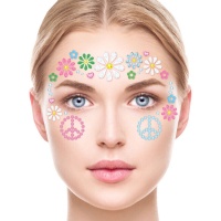 Hippie Face Klebegesicht-Schmuck