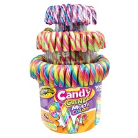 Mehrfarbige Zuckerstange - 100 Stück