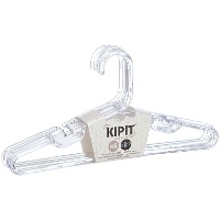 Transparente Kinderkleiderbügel aus Kunststoff - 6er-Set