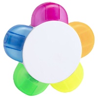Blumenförmiger Textmarker mit 5 Farben