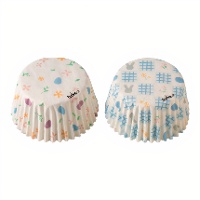 Muffinförmchen mit Blumen- und Ei-Motiven - Decora - 36 Stück