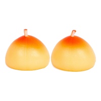 Kerzen in Brustform - 2 Stück