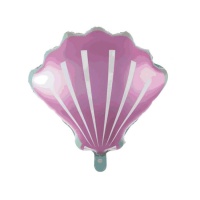 Muschel Ballon rosa 51 cm