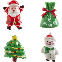 Weihnachts-Figuren für Roscón, 3-3,5 cm - Dekora - 50 Stück