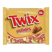 Twix Mini mit Milchschokolade und Karamell - 10 Stück