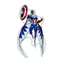 Ballon in Form von Captain America Sam Wilson, 62 x 93 cm