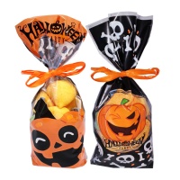 Gemischte Tüte mit orangefarbenen Halloween-Marshmallows, 130 g