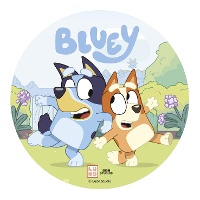 Essbare Oblate mit Bluey und Bingo, Ø 20 cm