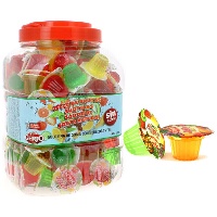 Gemischte natürliche Fruchtgeschmacks-Gummibonbons - Jelly - 160 Einheiten