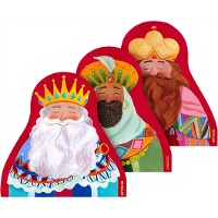 Vintage Servietten mit Heilige Drei Könige Motiv, 16,5 cm - 18 Stück