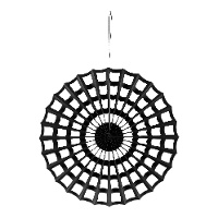Schwarzer Spinnennetz-Anhänger, 50 cm