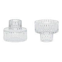 Glashalter 2 in 1, 6,5 x 5,5 cm - 4 Stück