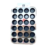 Mini-Muffinform aus Metall, 38 x 25,5 cm - Azucren - 24 Vertiefungen