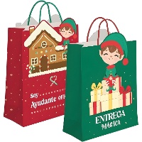 Geschenktüte 23 x 18 x 10 cm, Motiv Elf - 1 Stück