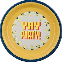 Lustige Minions-Teller 23 cm - 6 Stück