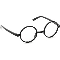 Schwarze Zaubererbrille