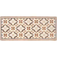 Küchenläufer 120 x 50 cm, hydraulisches Muster, grün