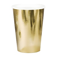 Metallisierte Becher 220 ml - 6 Stück