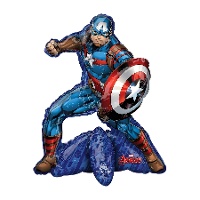 Captain America (Avengers) Folienballon, 45 x 50 cm