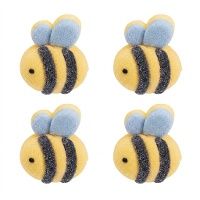 Pastell-Bienen-Marshmallows - 12 Stück