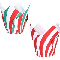 Papier-Tulpenkapseln für Zuckerstangen-Muffins - PME - 24 Stück.