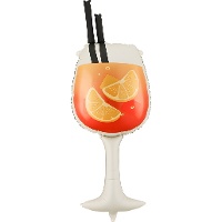 Cocktailglas-Folienballon 1 x 0,34 m