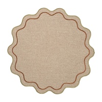 Rundes Platzset (Ø 38 cm) mit welligem Rand