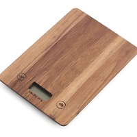 Digitale Küchenwaage aus Akazienholz