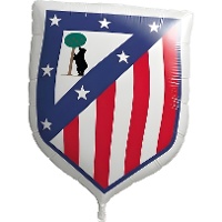 Ballon mit Wappen von Atlético de Madrid, 55 x 46 cm