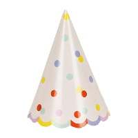 Konfetti-Partyhüte - 6 Stück