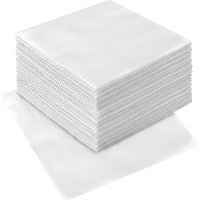 Weiße Servietten, 16,5 x 16,5 cm - 80 Stück
