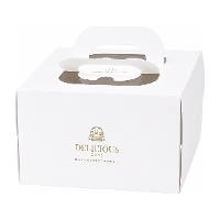 Kuchenbox 25 x 25 x 15,5 cm mit Basis - Strapazierfähiger Karton - Hilarious