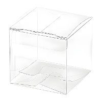 Transparente quadratische Schachtel 5 cm - 10 Stück