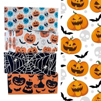 Schachtel für Süßigkeiten mit Kürbissen und Fledermäusen - 18 x 13,5 x 7,5 cm - Decora - 1 Stück