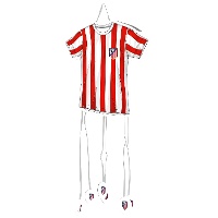 Piñata Atlético de Madrid - Trikot, 50 x 40 cm