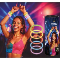 Neon-Leuchtarmbänder - 100 Stück