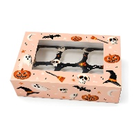 Box für 6 Halloween-Cupcakes 