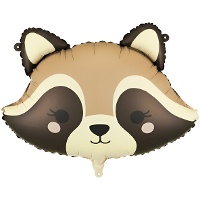 Waschbär-Folienballon 59 x 39 cm