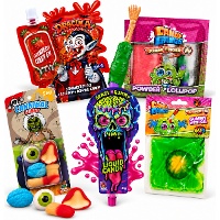 Halloween-Set mit 5 verrückten Süßigkeiten - 5 Stück