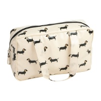 Wasserdichte Kulturtasche mit Dackel?Motiv, 31,5 x 20 x 9,5 cm
